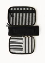 Double sided case ,multi purpose ( Tech ,Toiletry, makeup) color black - Image 2