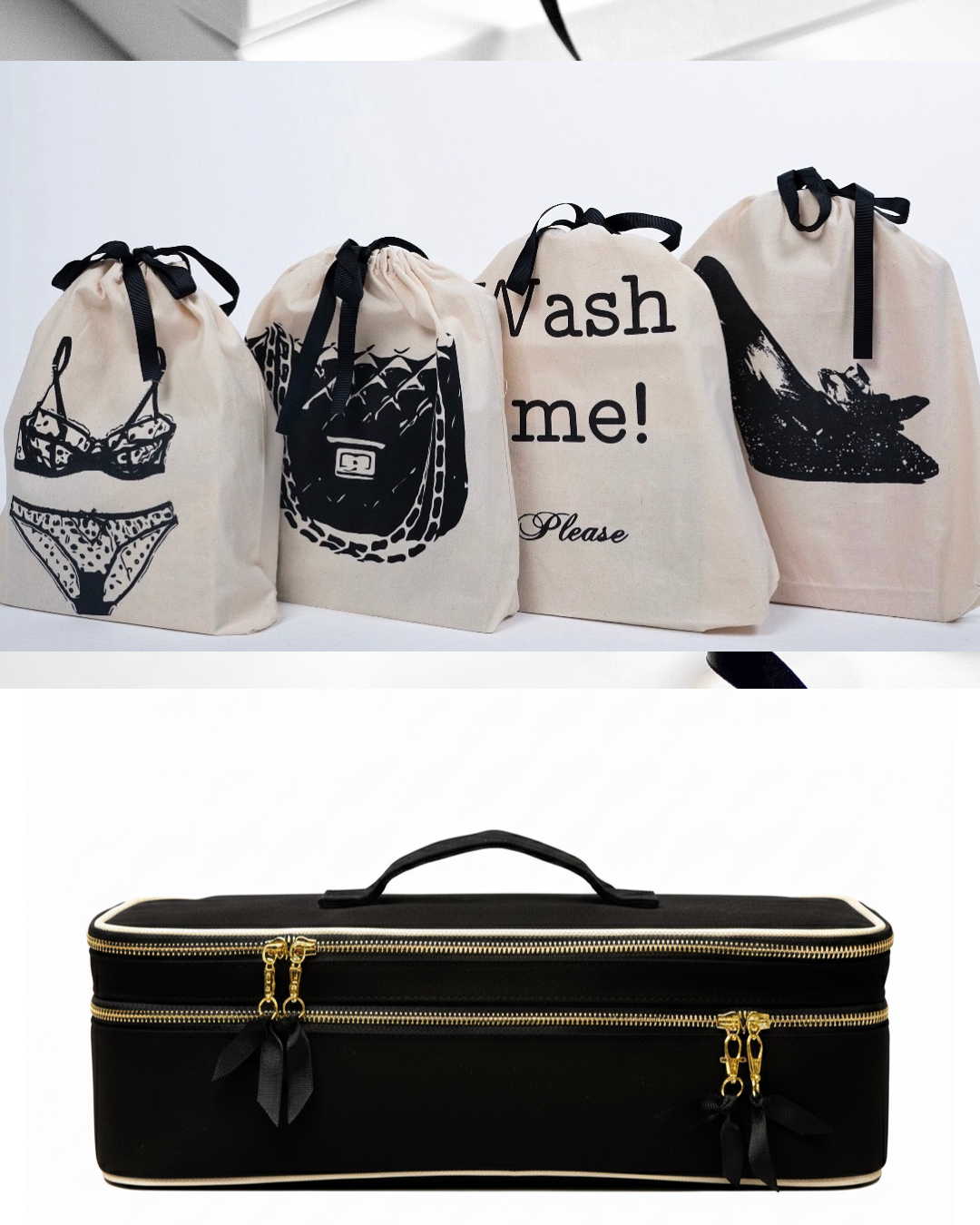 black-and-white-modern-scented-candle-testimonial-instagram-post-3 Bag hair style + Travel Set 4 Pack - Image 1