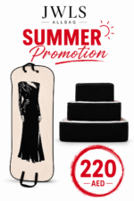 Prmotion Summer 2 Pcs ( dust bag dress + Packing Cubes 3 pcs - Black)