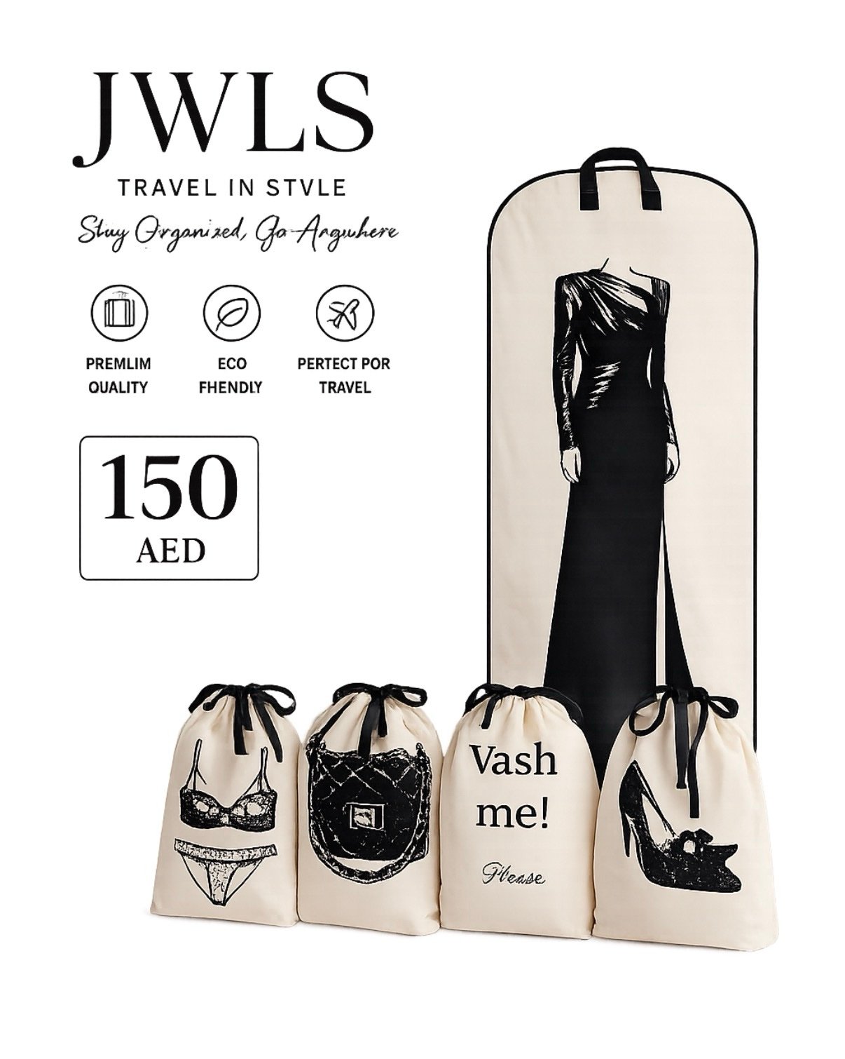 screenshot-15 Prmotion Summer 2 Pcs ( dust bag dress + trave set 4 pack) - Image 1