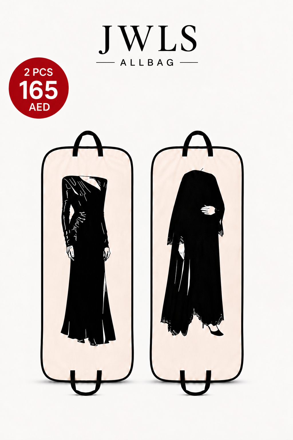 9c34723f-fd1a-4d3c-adff-b2fbc80f8e05 ✨ Get 2 pieces ( cloth dress bag+ cloth abaya bag ) - الصورة 1