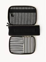 Double sided case ,multi purpose ( Tech ,Toiletry, makeup) color black - Image 2