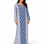 Blue Floral Wave Kandora